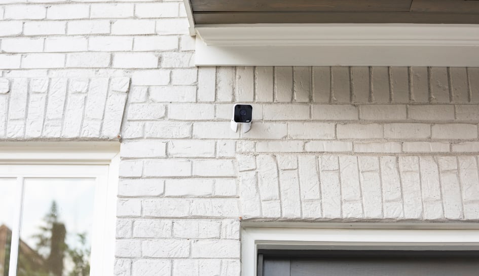 ADT outdoor camera on a Ann Arbor home